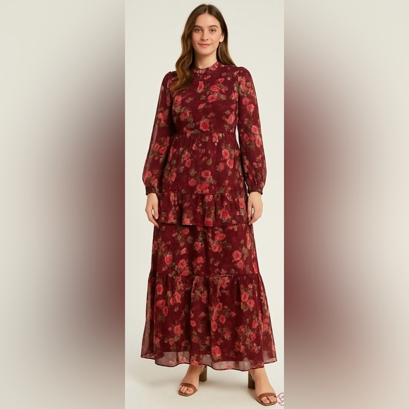 seni & cade Dresses & Skirts - Seni & Cade NWOT Floral Ruffled Dress